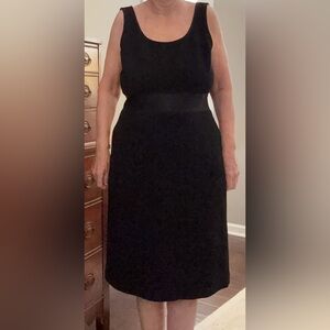 Ann Taylor Classic Black Midi Dress